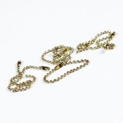 Цепочка-биркодержатель золото 100мм металл