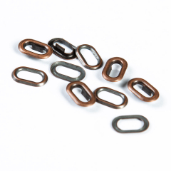 Люверс овальный темная медь 10мм цветной металл