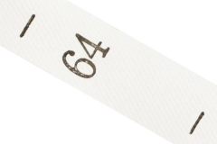 Лента размерники полиэстер, 10х25мм ТВ, р.64