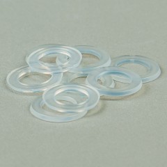 Кольцо пластмассовое прозрачный 8х12,5мм нейлон